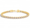 5 Ctw Alexandrite Birthstone Bezel Set Tennis Bracelet