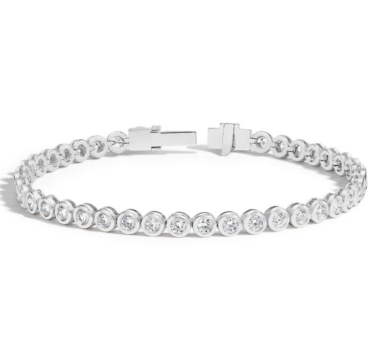 5 Ctw CZ Birthstone Bezel Set Tennis Bracelet