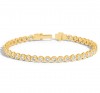 5 Ctw Lab Diamond Bezel Set Tennis Bracelet