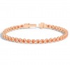 5 Ctw Garnet Birthstone Bezel Set Tennis Bracelet