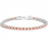 2 Ctw Garnet Birthstone Bezel Set Tennis Bracelet
