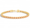 2 Ctw Garnet Birthstone Bezel Set Tennis Bracelet