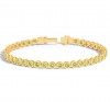 5 Ctw Peridot Birthstone Bezel Set Tennis Bracelet
