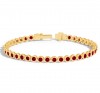 2 Ctw Ruby Birthstone Bezel Set Tennis Bracelet
