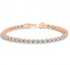 2 Ctw Topaz Birthstone Bezel Set Tennis Bracelet