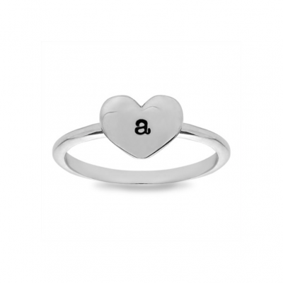 Initial Heart Ring