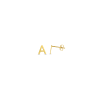 Gold Initial Stud Earrings  A