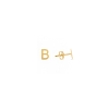 Gold Initial Stud Earrings  B