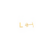 Gold Initial Stud Earrings  L