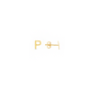 Gold Initial Stud Earrings  P