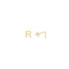 Gold Initial Stud Earrings  R