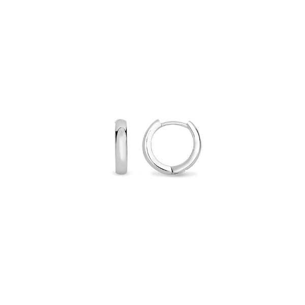 Silver Classic Huggie Earrings