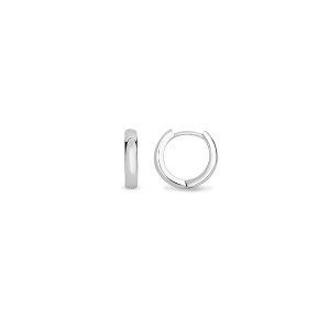 Silver Classic Huggie Earrings