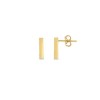 Gold Bar Stud Earrings
