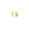 Gold Bamboo Huggie Hoop Earrings