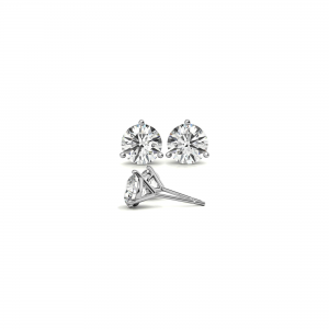 1 Ctw Round Lab Diamond Martini Stud Earrings