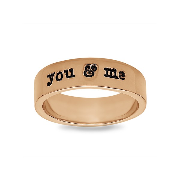 Wide Name Ring