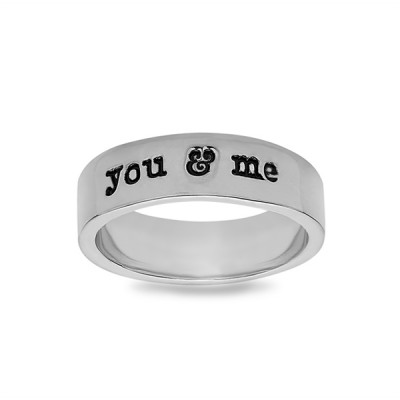 Wide Name Ring