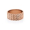 Basket Weave Wide Men's Ring
