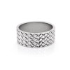 Basket Weave Wide Men's Ring