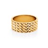 Basket Weave Wide Men's Ring