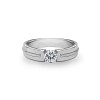 Single Stone Tension Set Ring