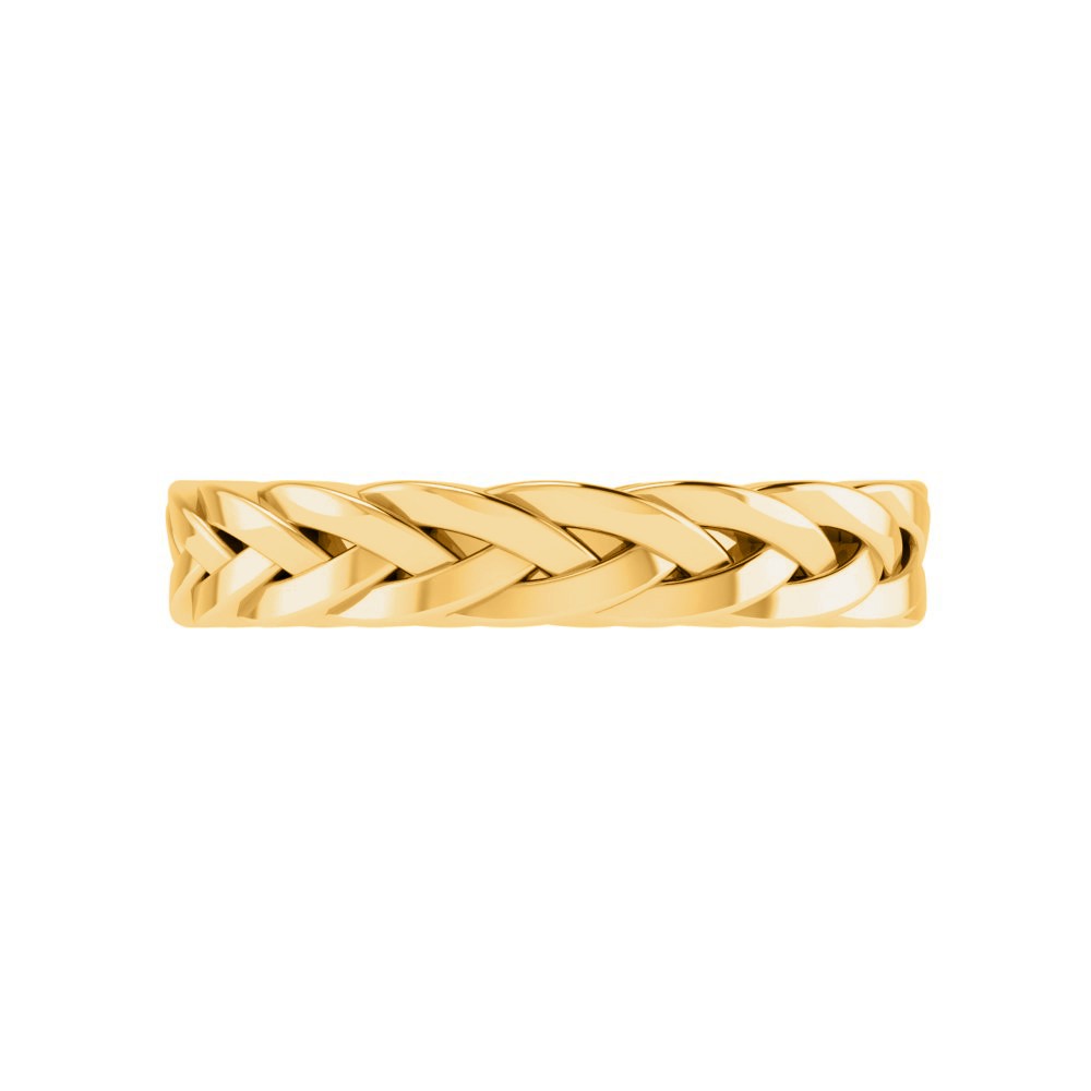 Men's Woven Braid Wedding Band