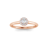 .18 Ctw Lab Diamond Halo Promise Ring