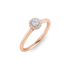 .18 Ctw Lab Diamond Halo Promise Ring