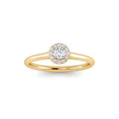 .18 Ctw Diamond Halo Promise Ring