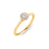 .18 Ctw Lab Diamond Halo Promise Ring