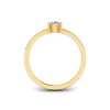 .50 Ct East West Round Lab Diamond Pavé Ring