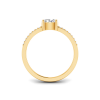 .50 Ct East West Oval Lab Diamond Pavé Ring