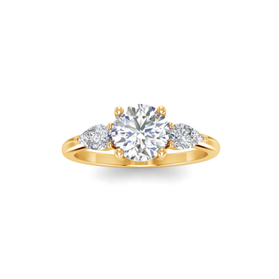 1.40 Ctw Diamond Cherish Three Stone Engagement Ring