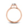 1.5 Ct Cushion Lab Diamond & .15 Ctw Diamond Classic Halo Engagement Ring