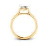 1.5 Ct Cushion Lab Diamond & .15 Ctw Diamond Classic Halo Engagement Ring
