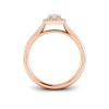 1.5 Ct Marquise Lab Diamond & .15 Ctw Diamond Classic Halo Engagement Ring
