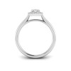 1 Ct Marquise Lab Diamond & .15 Ctw Diamond Classic Halo Engagement Ring