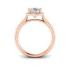 3 Ct Pear Moissanite & .15 Ctw Diamond Classic Halo Engagement Ring