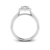 1 Ct Round Lab Diamond & .15 Ctw Diamond Classic Halo Engagement Ring