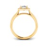 2 Ct Round Lab Diamond & .15 Ctw Diamond Classic Halo Engagement Ring