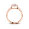 1.40 Ctw Oval Diamond Halo Engagement Ring