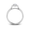 1.2 Ct Oval Moissanite & .15 Ctw Diamond Classic Halo Engagement Ring