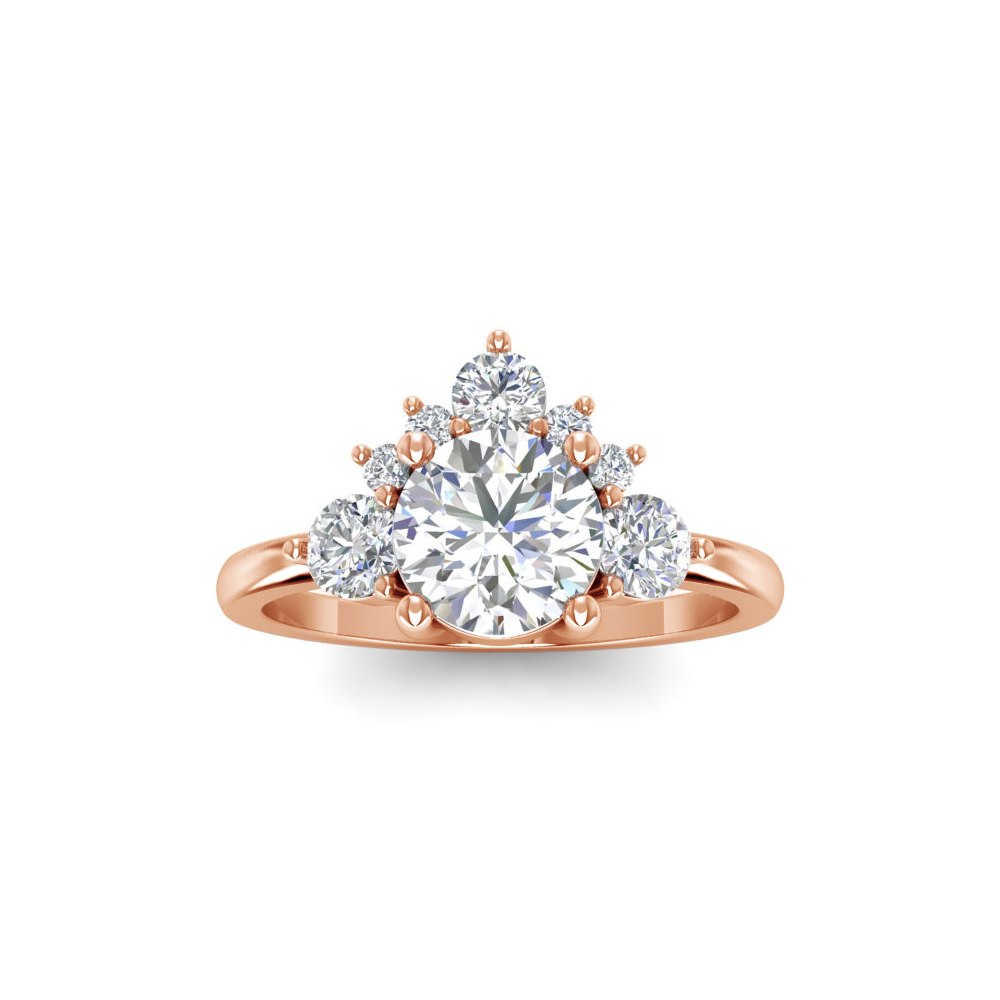 1.47 Ctw Diamond Nesting Engagement Ring