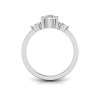 1 Ct Moissanite & .47 Ctw Diamond Nesting Engagement Ring