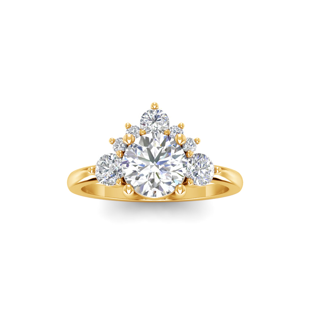 1.47 Ctw CZ Nesting Engagement Ring
