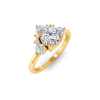 1.47 Ctw CZ Nesting Engagement Ring