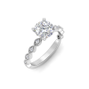 1.6 Ctw Lab Diamond Infinity Milgrain Engagement Ring