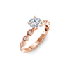 1.10 Ctw CZ Infinity Milgrain Engagement Ring