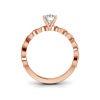 1.10 Ctw CZ Infinity Milgrain Engagement Ring